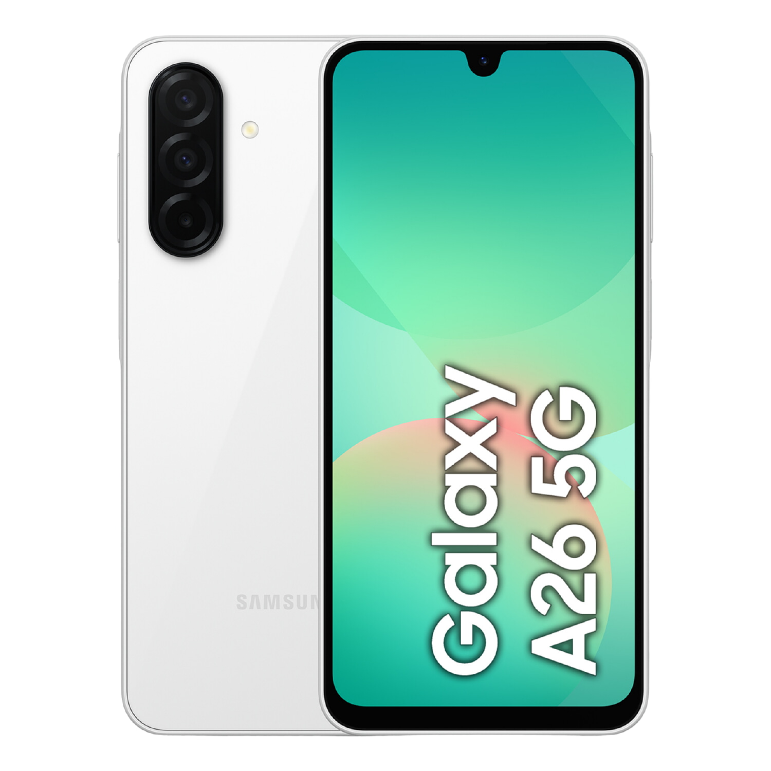 SAMSUNG Galaxy A26 5G, Blanco, Móvil Android, 256 GB, 8 GB RAM, 6,7 ' Super AMOLED, Gorilla Glass 7, 120 Hz, Processor, 5,000 mAh