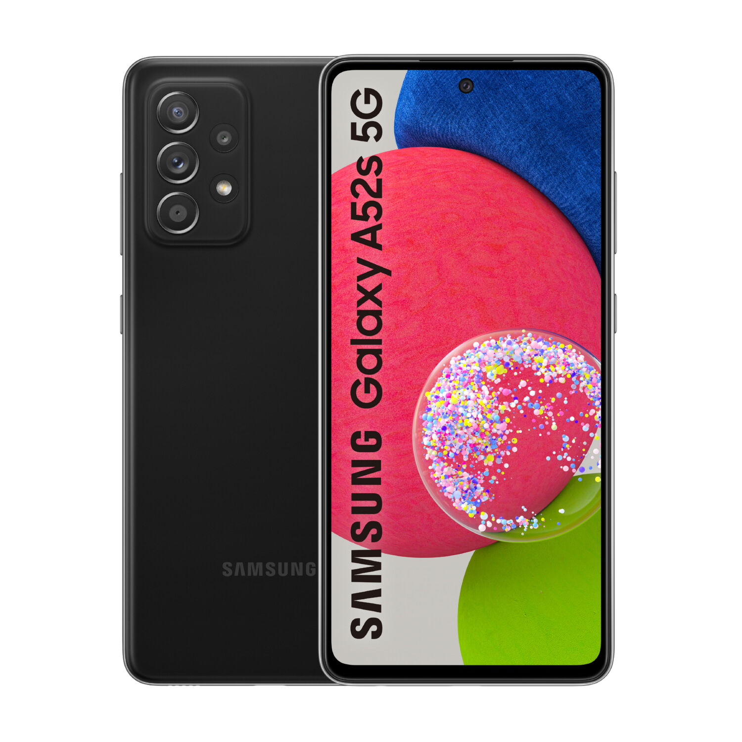 SAMSUNG Galaxy A52s 5G SM-A528B, Negro, Móvil Android, 128 GB, 6 GB RAM, 6,5 ' Super AMOLED, 120 Hz, Snapdragon, 778G, 4500 mAh