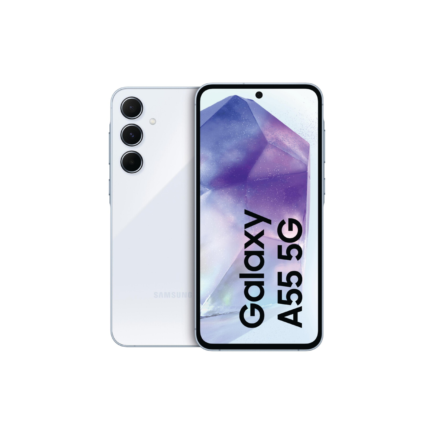SAMSUNG A55 6.6P/5G/8N/8+256GB/BL, Azul, Móvil Android, 256 GB, 8 GB RAM, 6,6 ' FHD+ Super AMOLED, Exynos 1480, 5,000 mAh