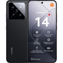 XIAOMI 14, Black, Móvil Android, 512 GB, 12 GB RAM, 6,36 ' AMOLED 120Hz, Processor, 4,610 mAh