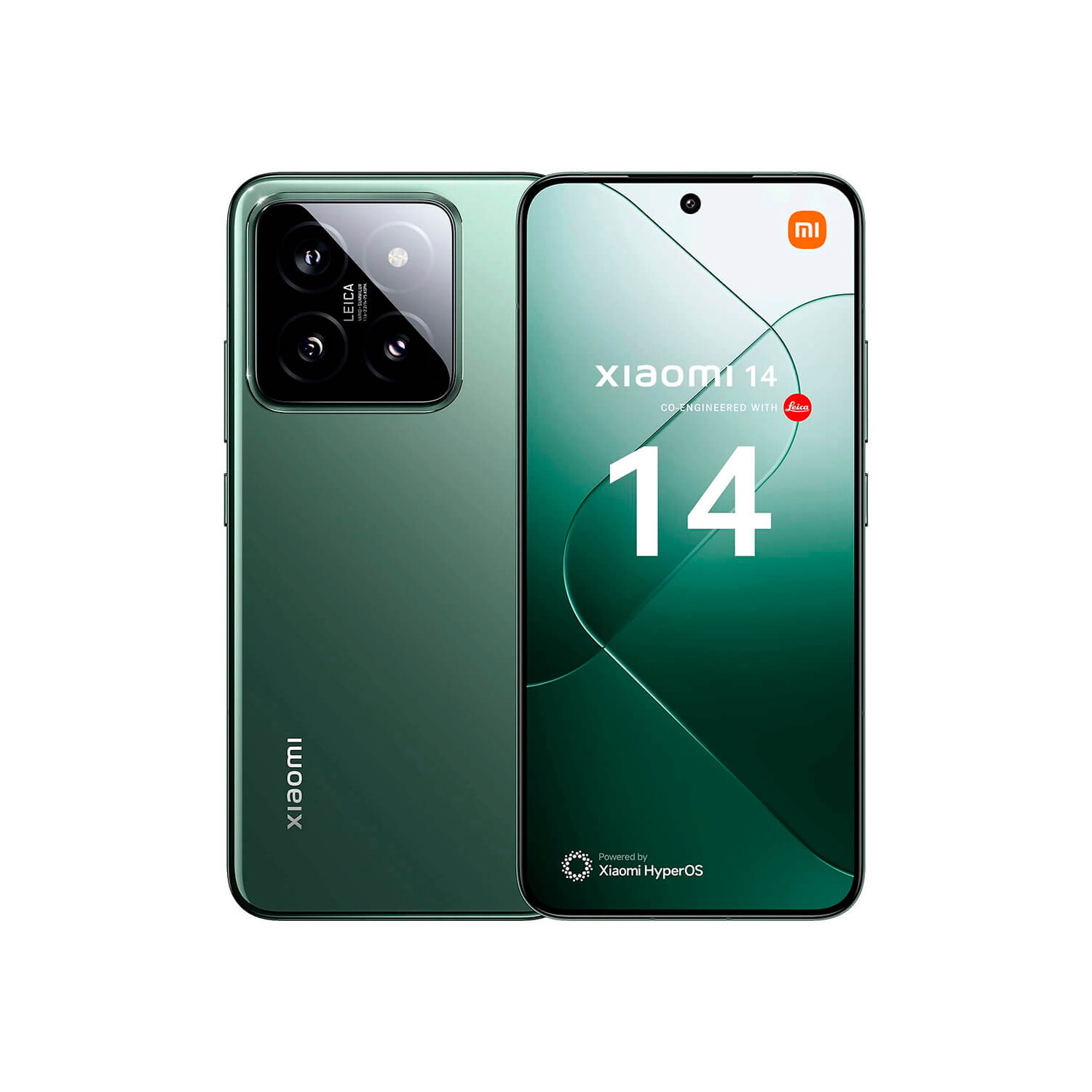 XIAOMI 14, Verde, Móvil, 256 GB, 12 GB RAM, 6,36 ', Qualcomm Snapdragon 8 Gen 3 (4 nm), 4610 mAh