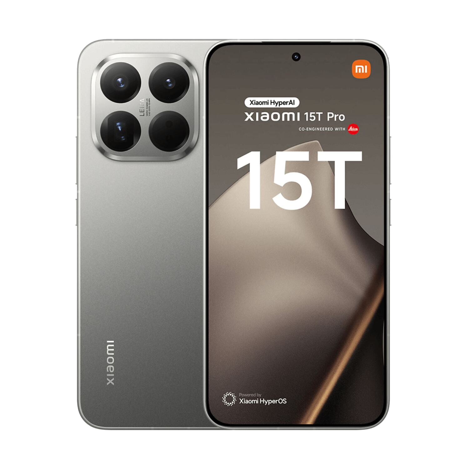 Móvil - Xiaomi 15T Pro, Gris, 256 GB, 12 GB RAM, 6.83 ' AMOLED, MediaTek Dimensity 9400+, 5500 mAh