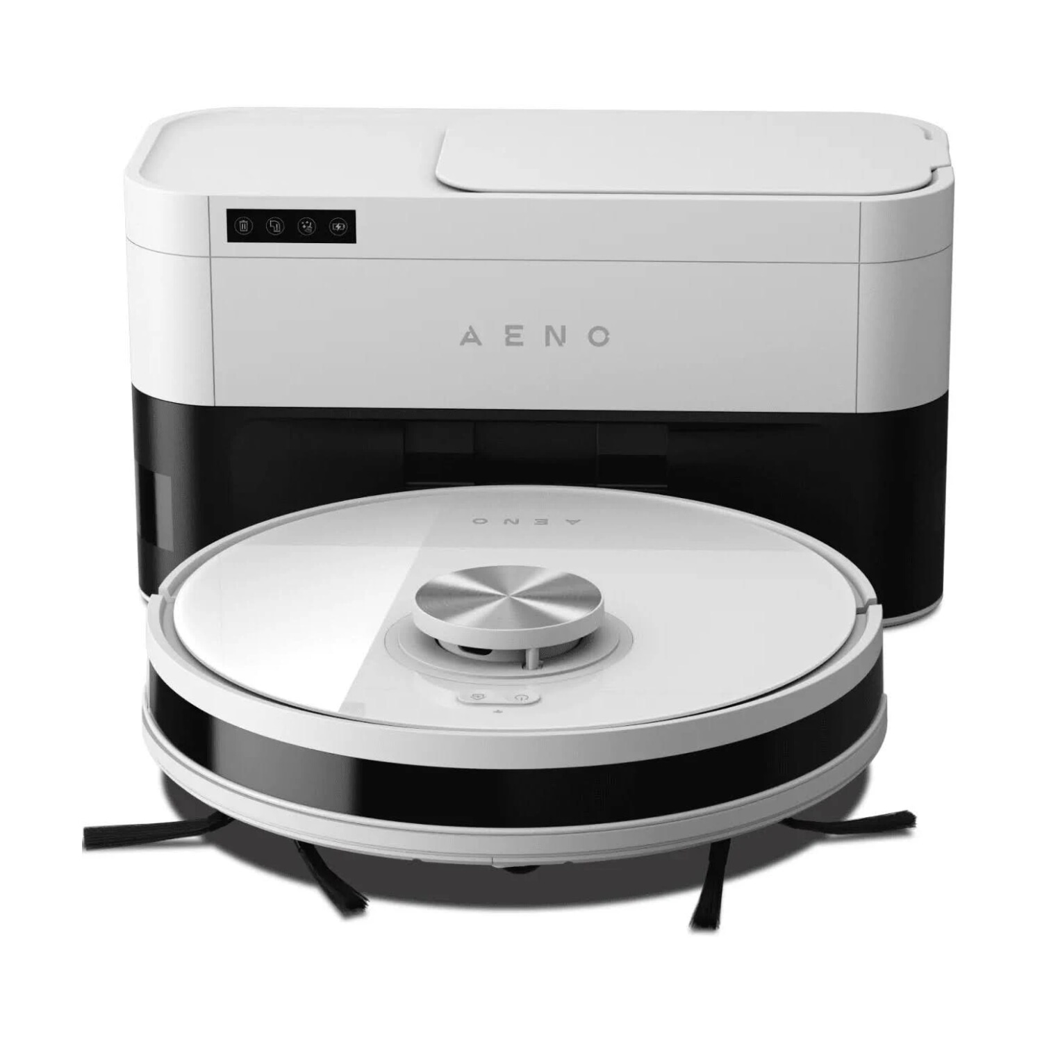 Robot aspirador - AENO RC6S, 200 W, Potencia de succión 4000 Pa, Depósito 0,52 l, Autonomía 120 min, Blanco