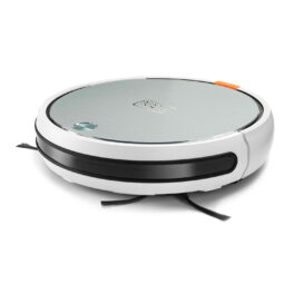 Robot friegasuelos - BLACK & DECKER BXRV500E, 24 W, Depósito 500 ml, Autonomía 150 min, Blanco
