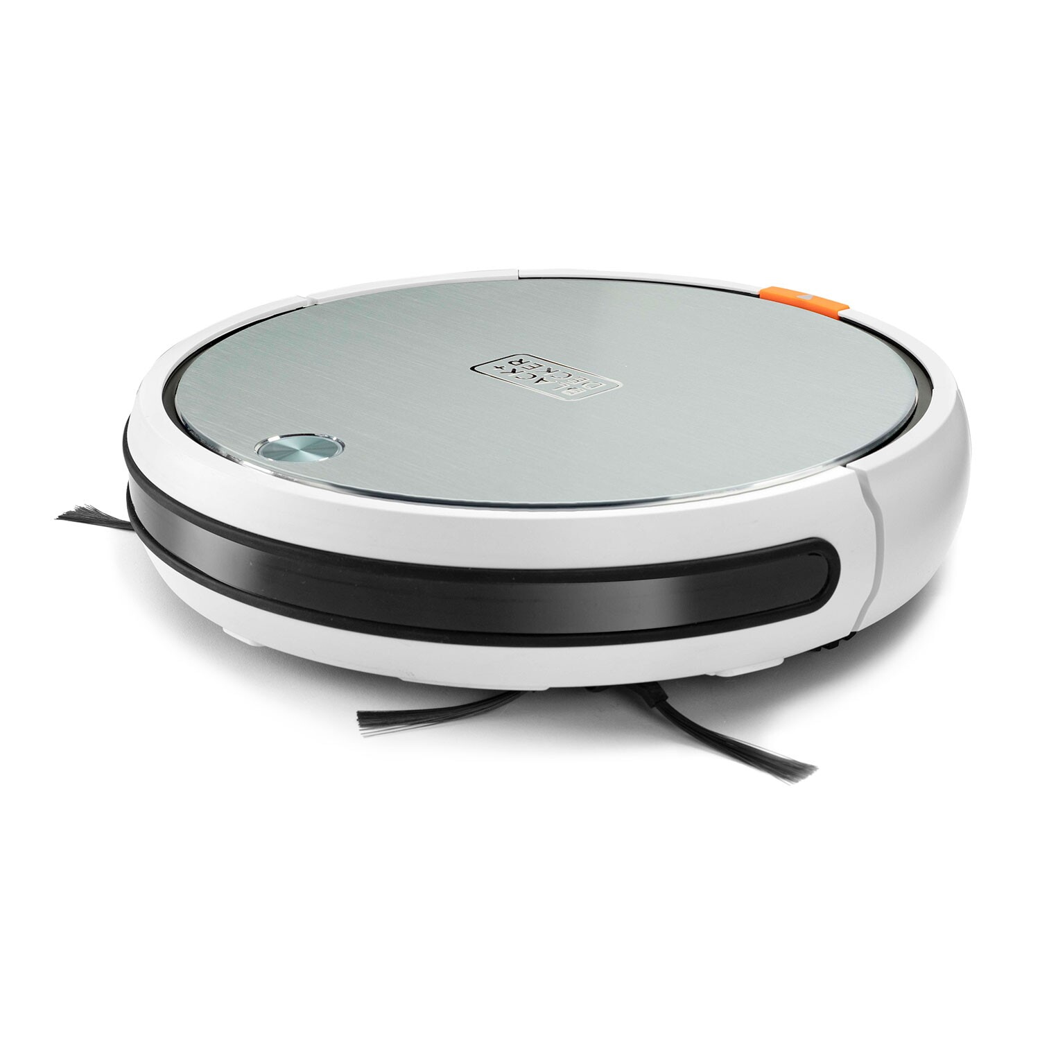 Robot friegasuelos - BLACK & DECKER BXRV500E, 24 W, Depósito 500 ml, Autonomía 150 min, Blanco