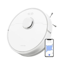 Robot aspirador - DREAME D9 Max Gen 2, 14,4 V, Potencia de succión 6 kPa, Depósito 0,57 l, Autonomía 210 min, Blanco