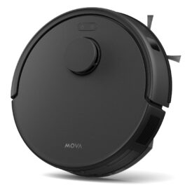 Robot aspirador - DREAME Mova E20, Potencia de succión 5000 Pa, Depósito 0,33 l, Autonomía 260 min, Negro