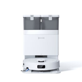 Robot aspirador - ECOVACS DLX71-1, 12 V, Potencia de succión 25000 kPa, Depósito 3 l, Autonomía 180 min, Blanco