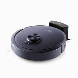 Robot aspirador - ETA Galaxo, 14,4 V, Potencia de succión 5 kPa, Depósito 0,29 l, Autonomía 150 min, Azul/negro