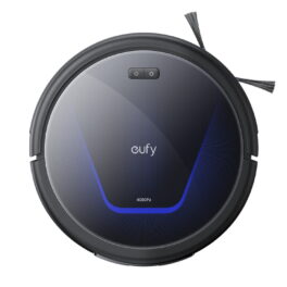 Robot aspirador - EUFY G50 Hybrid, 14,4 V, Potencia de succión 4000 kPa, Depósito 0,4 l, Autonomía 120 min, Negro
