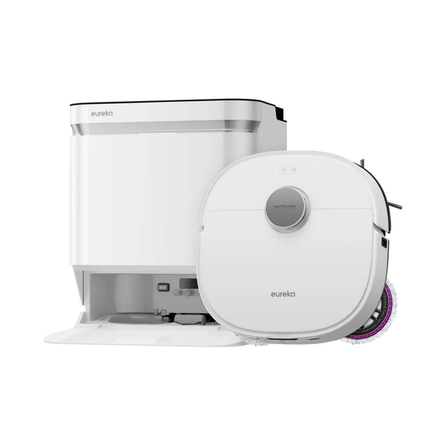 Robot Aspirador - EUREKA J15 ULTRA, 65 W, Potencia de succión 19000 kPa, Depósito 3 l, Autonomía 150 Min., White