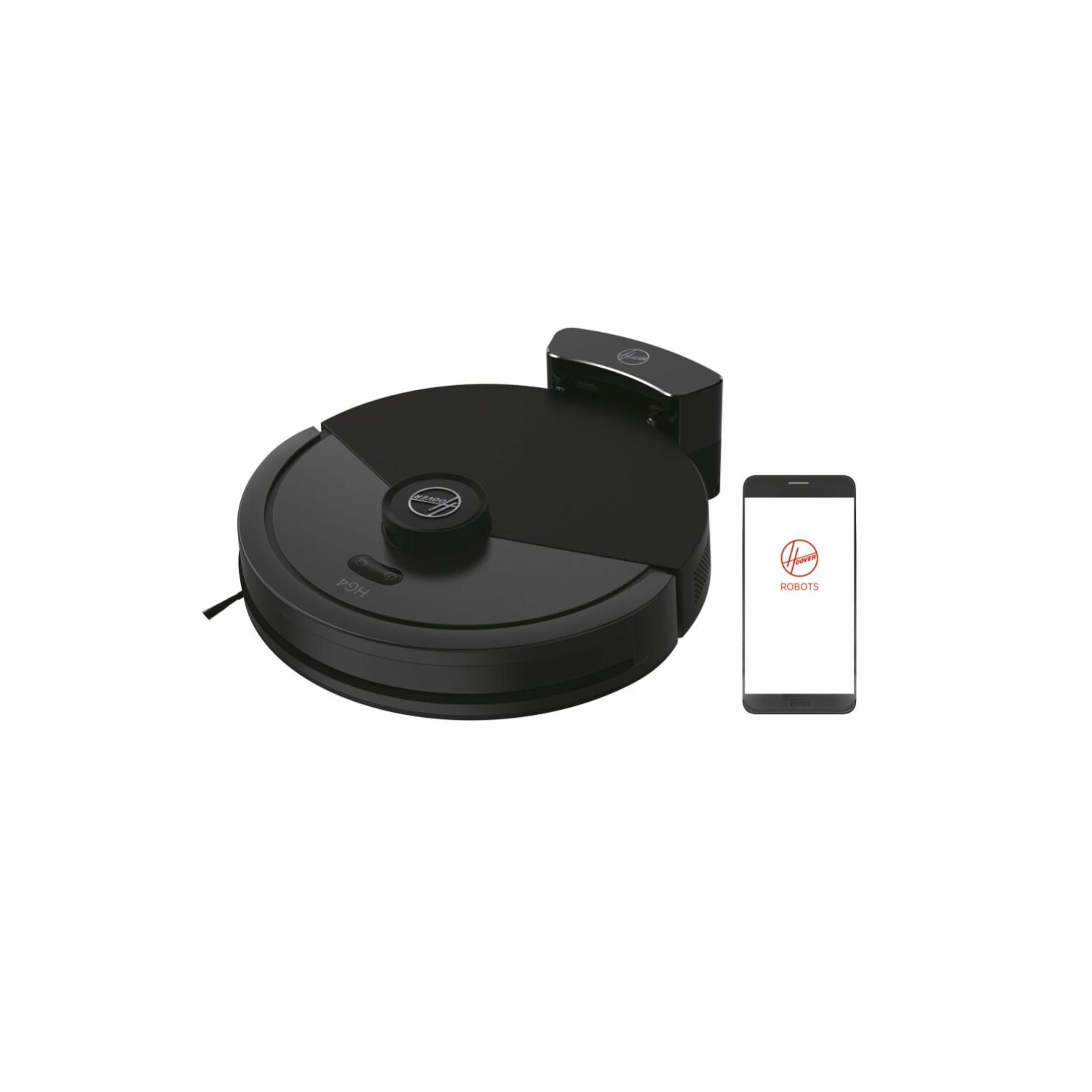 Robot Aspirador - HOOVER 38383010, 220 W, Depósito 800 ml, Autonomía 120 min, Bicolor