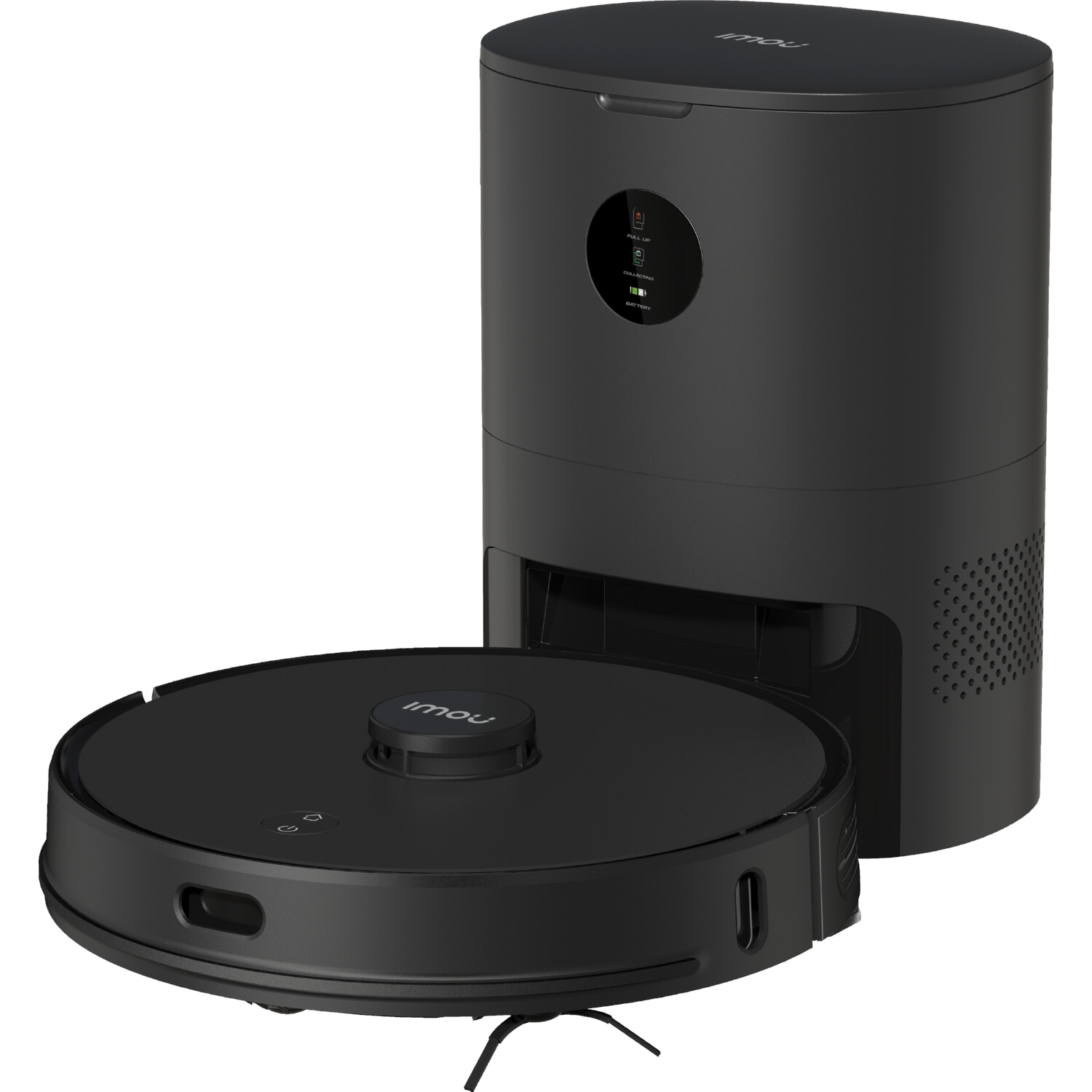 Robot aspirador - IMOU RV1 Pro Max, Potencia de succión 6500 kPa, Depósito 300 ml, Autonomía 180 min, Negro