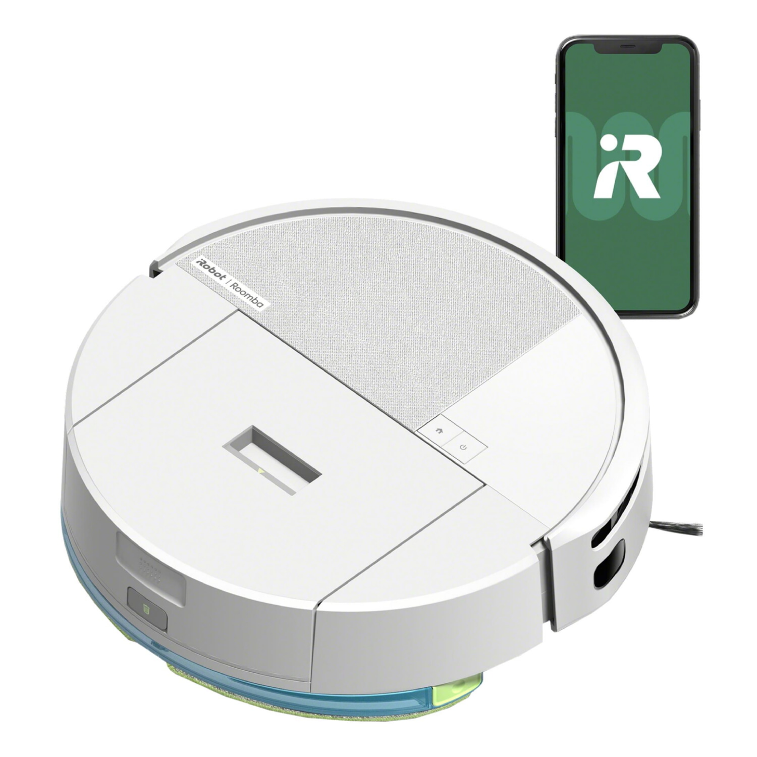 Robot friegasuelos - IROBOT 205 DUSTCOMPACTOR WHITE, 12,8 V, Potencia de succión 7 kPa, Depósito 1820 ml, Autonomía 3 h, Blanco