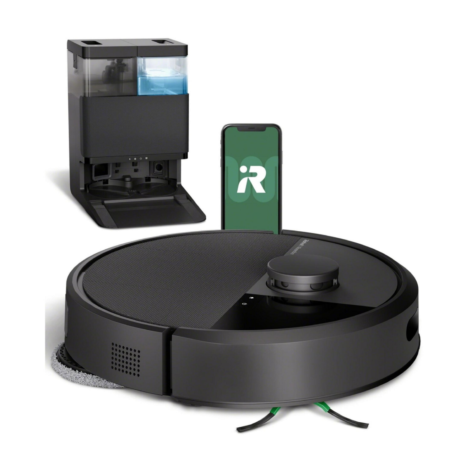 Robot aspirador - IROBOT Roomba 405 Combo Plus, 120 W, Potencia de succión 7 kPa, Depósito 0,295 l, Autonomía 3 h, Negro