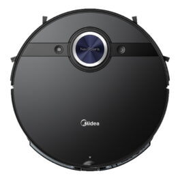 Robot aspirador - MIDEA S8+, 55 W, Potencia de succión 4000 kPa, Depósito 450 ml, Autonomía 180 min, Negro