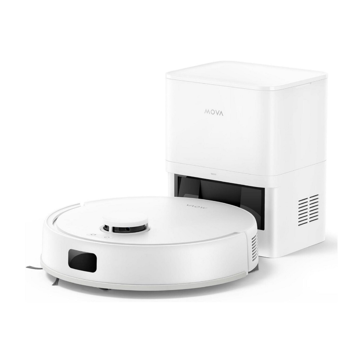 Robot aspirador - MOVA E20 Plus, 680 W, Potencia de succión 5 kPa, Depósito 0,33 l, Autonomía 260 min, Blanco