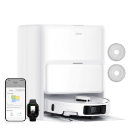 Robot aspirador - MOVA Mova P50 Ultra, 700 W, Potencia de succión 19 kPa, Depósito 0,3 l, Autonomía 1 min, Blanco