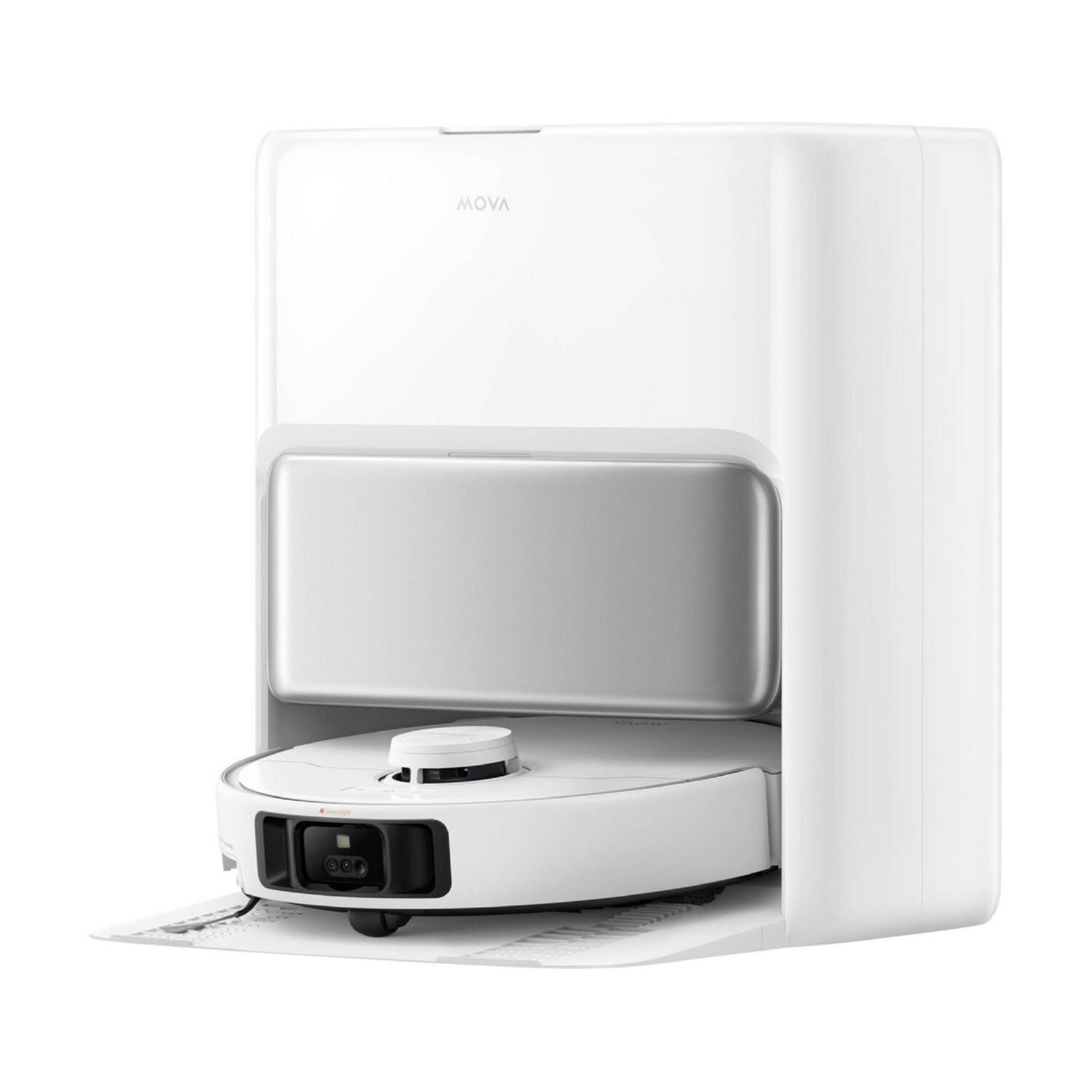 Robot aspirador - DREAME P50 Pro Ultra, 700 W, Potencia de succión 19 kPa, Depósito 3,2 l, Autonomía 1 min, Blanco