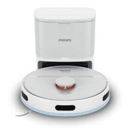 Robot aspirador - PHILIPS Philips Serie 2000, 680 W, Potencia de succión 2700 kPa, Depósito 250 ml, Autonomía 130 min, Blanco