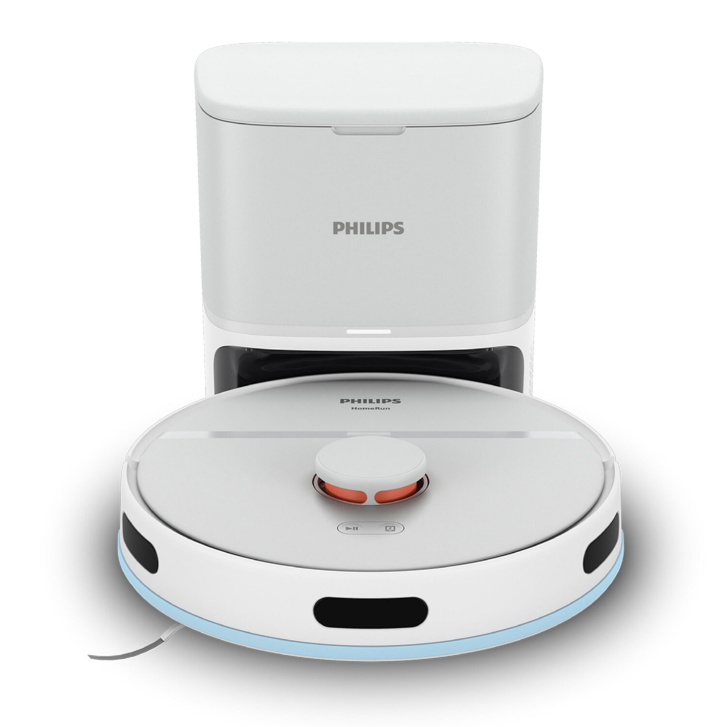 Robot aspirador - PHILIPS Philips Serie 2000, 680 W, Potencia de succión 2700 kPa, Depósito 250 ml, Autonomía 130 min, Blanco