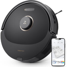 Robot aspirador - ROBOROCK Q8M52-00, 30 W, Potencia de succión 5,5 kPa, Depósito 0,35 l, Autonomía 240 min, Negro