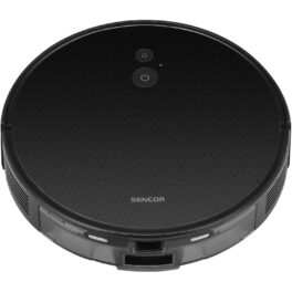 Robot aspirador - SENCOR 6011, 26 W, Potencia de succión 3000 Pa, Depósito 200 ml, Autonomía 140 min, Negro