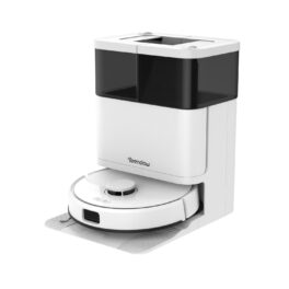 Robot aspirador - TEENDOW D63S Ultra, Potencia de succión 10000 Pa, Depósito 65 ml, Autonomía 160min, Bianco
