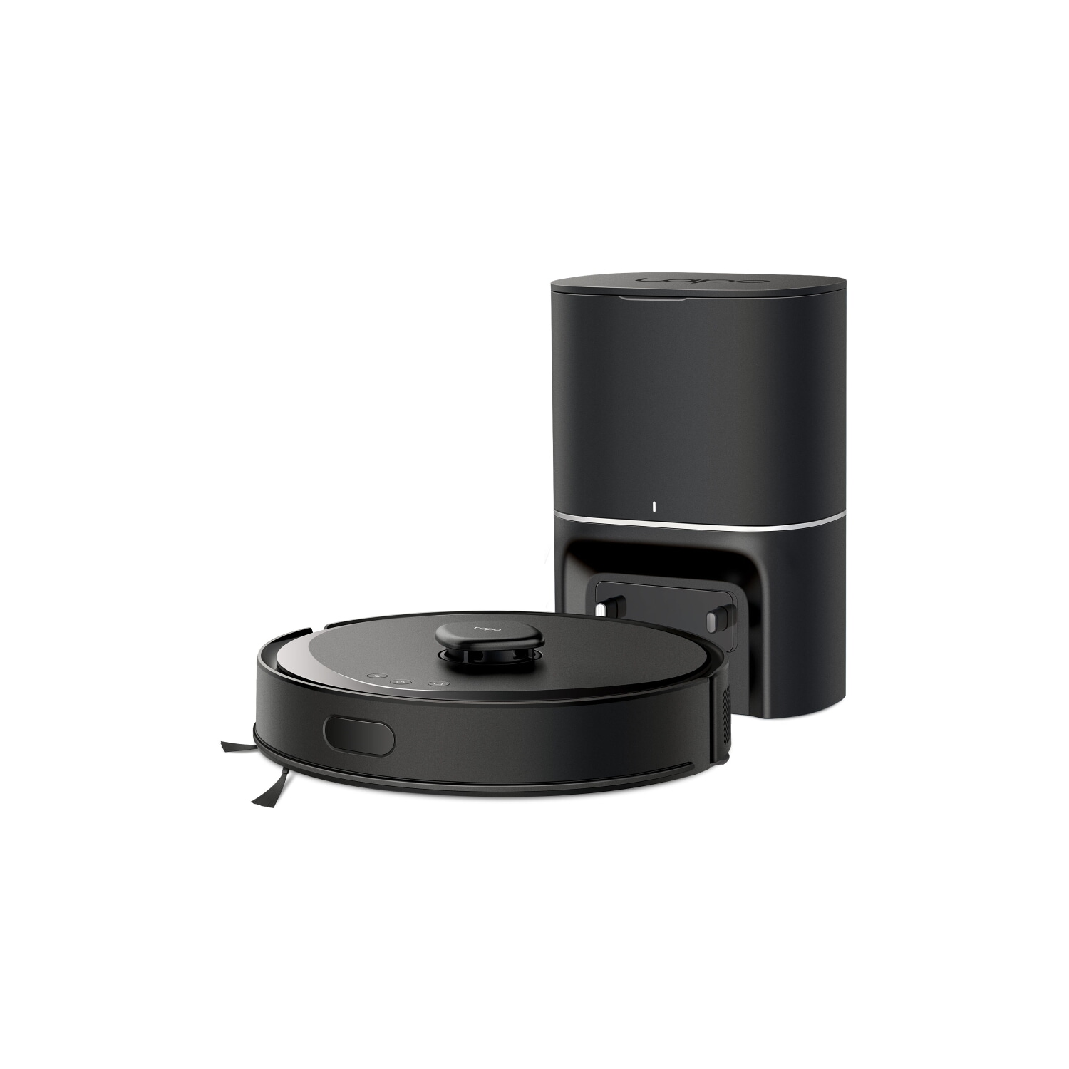 Robot aspirador - TP-LINK Tapo RV30 Max Plus, 1 kW, Potencia de succión 5300 kPa, Depósito 1 l, Autonomía 120 min, Black