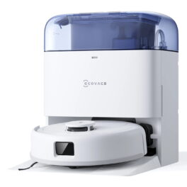 Robot friegasuelos - ECOVACS Deebot Mini Blue, 70 W, Potencia de succión 19,5 kPa, Depósito 0,14 l, Autonomía 128Min., Blanco