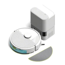 Robot friegasuelos - IROBOT Y351240 105 COMBO BASE AUTOEMPTY, 12,8 V, Potencia de succión 7 kPa, Depósito 240 ml, Autonomía 2h, Blanco