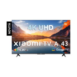 TV DLED 43' - XIAOMI A43, UHD 4K, Quad A55, Smart TV, Black