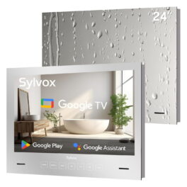 TV LCD 24' - SYLVOX Mirror Plus, Espejo, Full-HD, Smart TV, DVB-T2 (H.265), Blanco