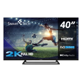 TV LED 40' - SMART TECH 40FN01V3, Full-HD, DVB-T2 (H.265), Negro