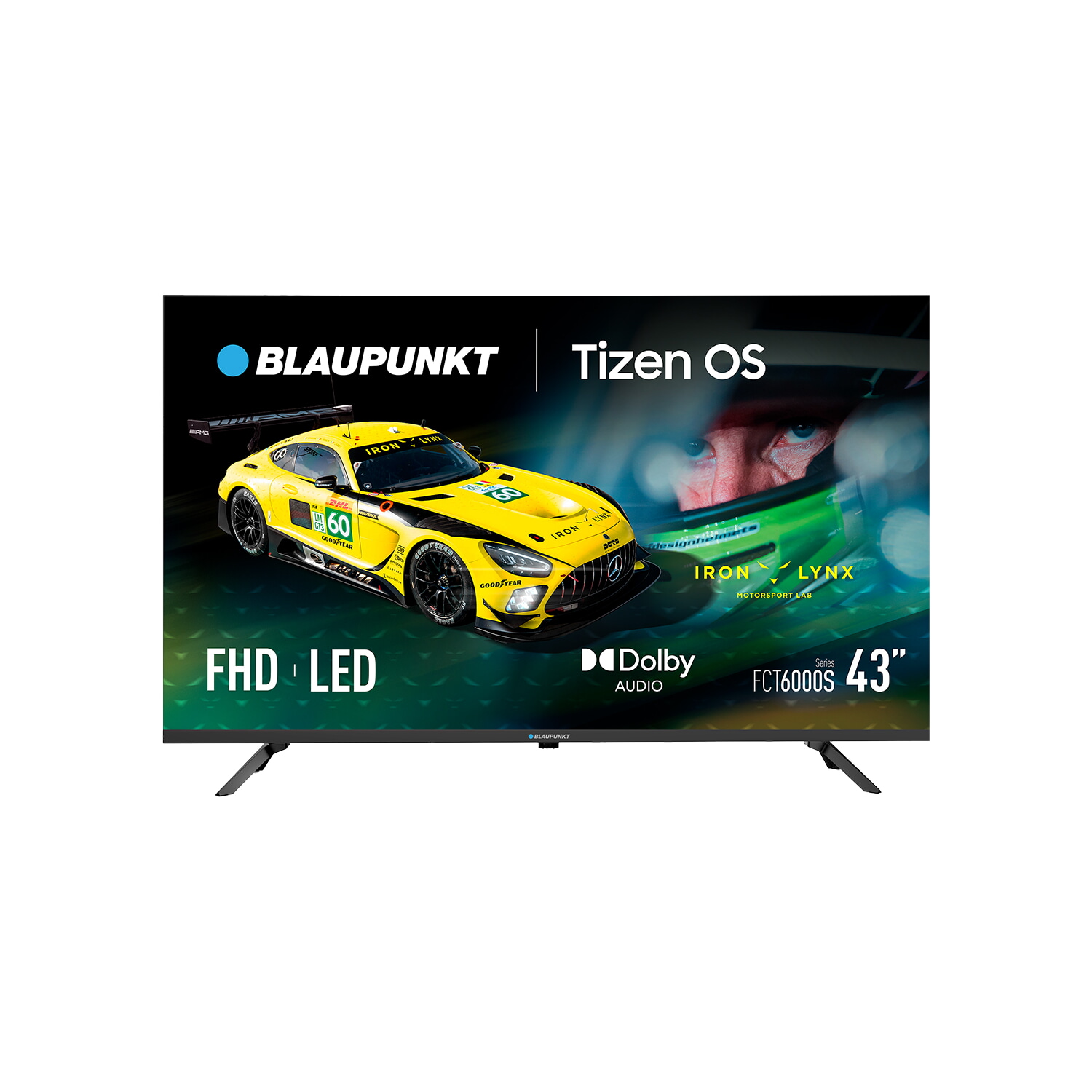 TV LED 43'' - BLAUPUNKT 43FCT6000S, Full-HD, Smart TV, DVB-T2 (H.265), Negro