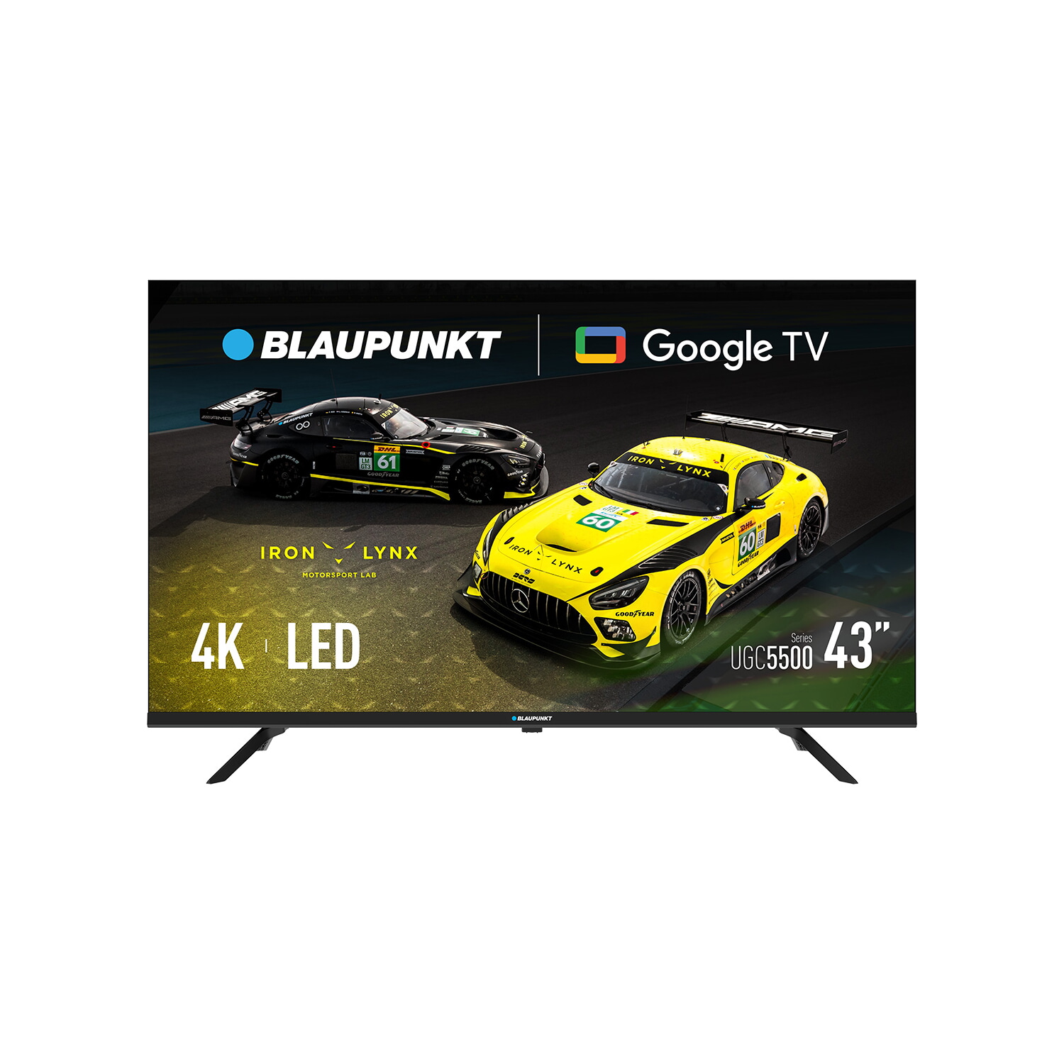 TV LED 43'' - BLAUPUNKT 43UGC5500S, UHD 4K, Smart TV, DVB-T2 (H.265), Negro