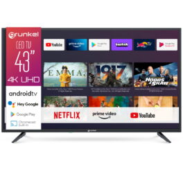 TV LED 43' - GRUNKEL LED4322GOO ANDROID 4K, UHD 4K, Smart TV, Negro