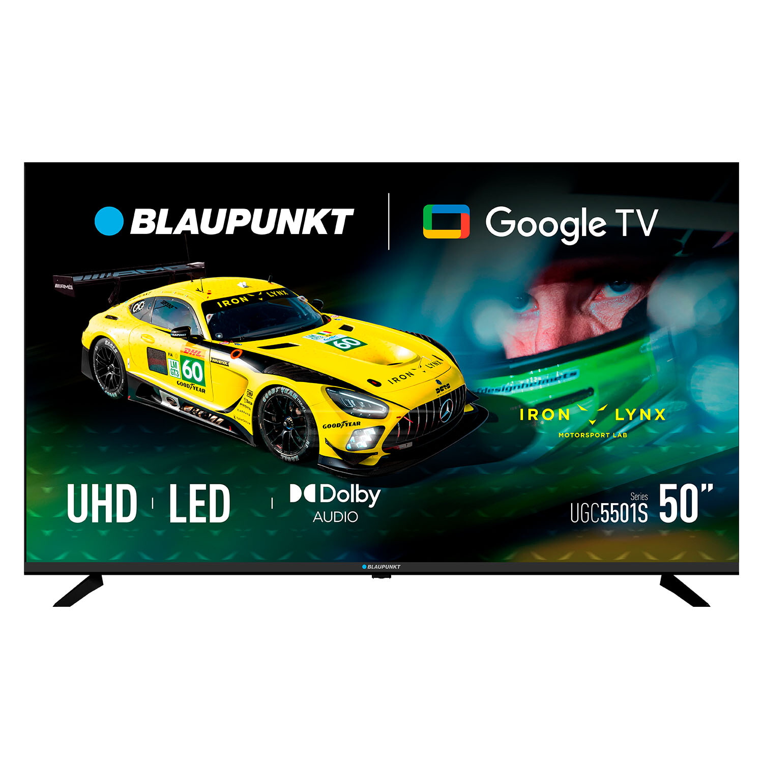 TV LED 50' - BLAUPUNKT 50UGC5501S, UHD 4K, Smart TV, DVB-T2 (H.265), Negro
