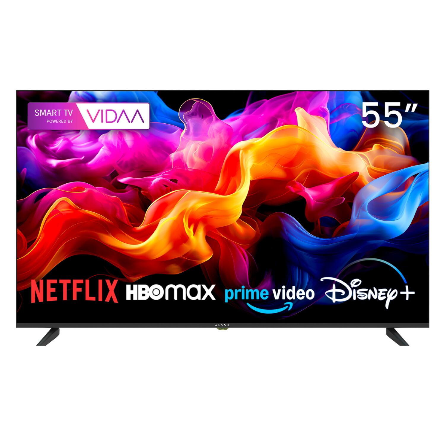 TV LED 55' - KIANO Elegance 55 Vidaa, UHD 4K, ARM CA53 Quad-core @max 1.3GHz, Smart TV, DVB-T2 (H.265), Negro