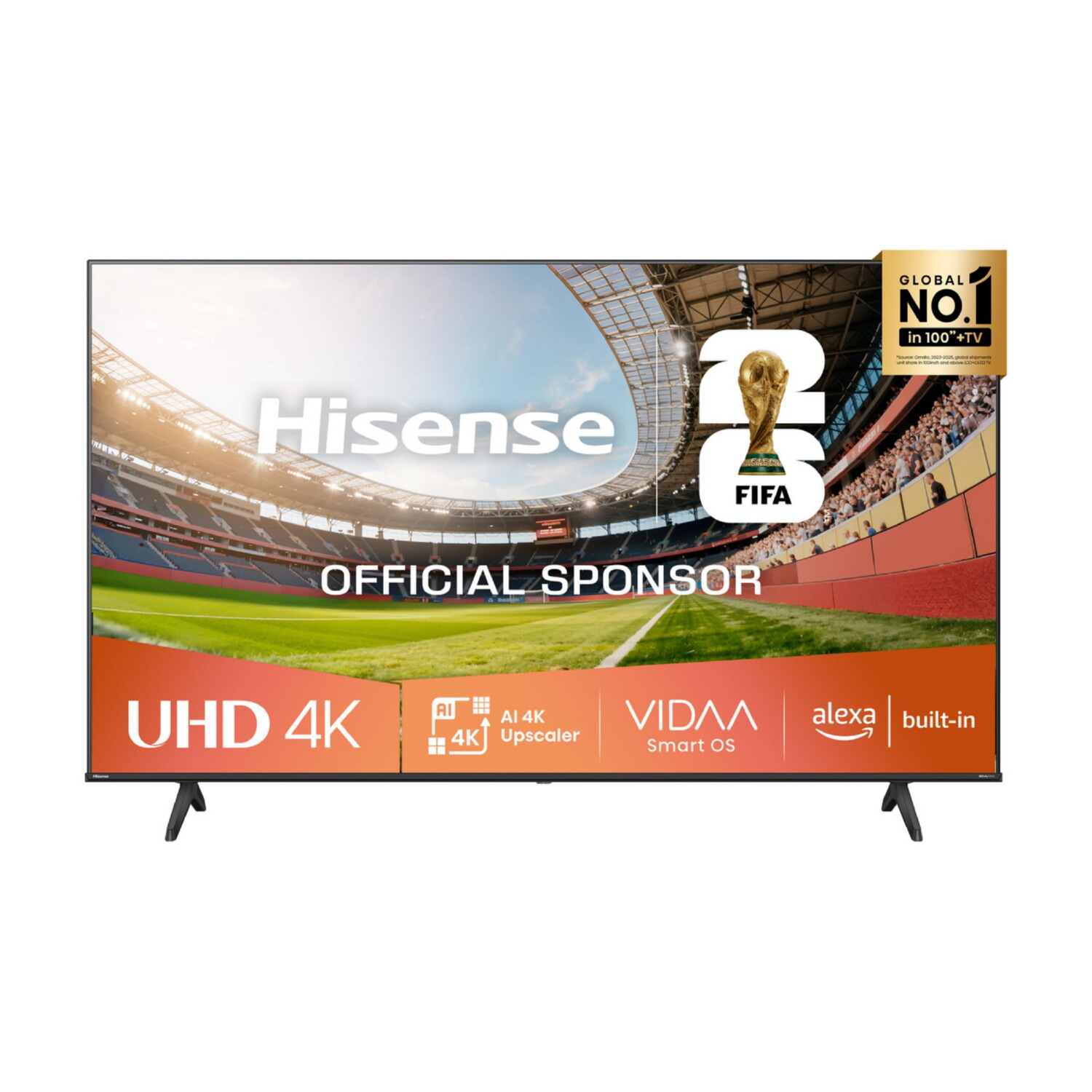 TV LED 65' - HISENSE 65A6Q, UHD 4K, Quad Core/MT9603, Smart TV, DVB-T2 (H.265), Negro
