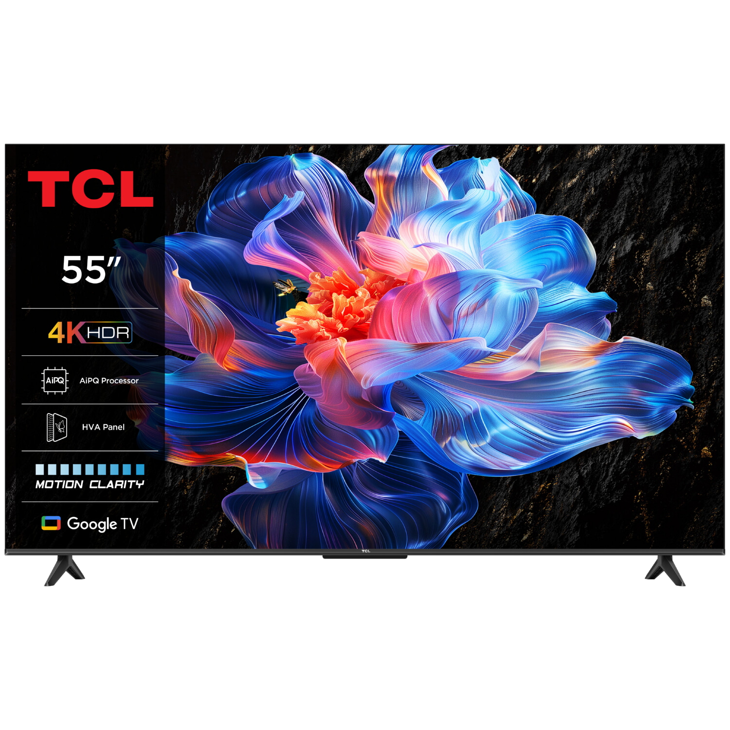 TV LED 55' - TCL 55P69K, UHD 4K, Smart TV, DVB-T2 (H.265), Bicolor