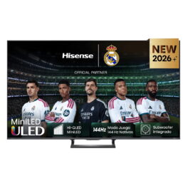 TV Mini LED 55' - Hisense 55E8S, UHD 4K, Quad Core / MT9618, Total HDR, Subwoofer integrado, IA 4K, Negro