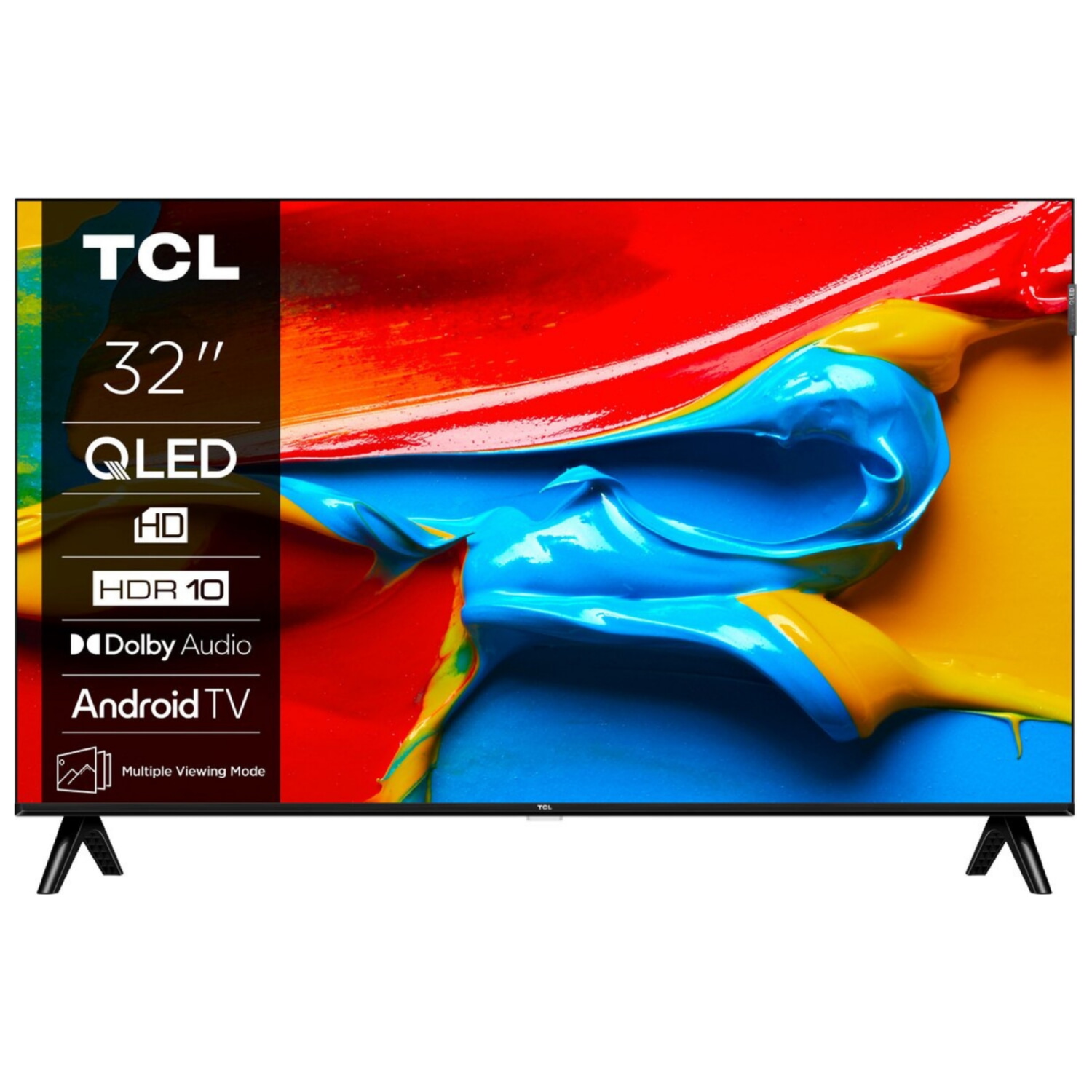 TV QLED 32' - TCL 32V4C, WXGA+, Smart TV, Negro