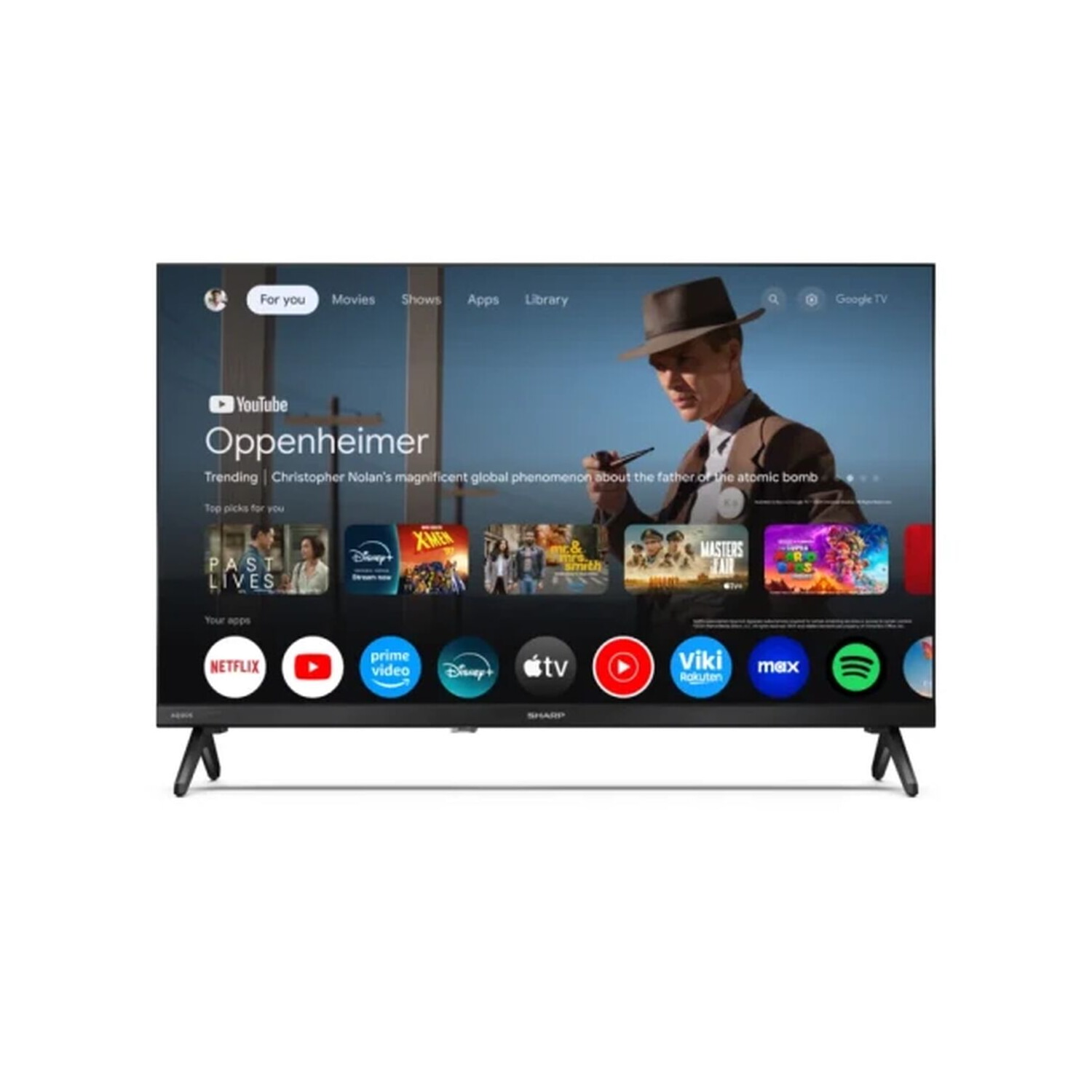 TV QLED 40' - SHARP 40HF3265E, Full-HD, Smart TV, DVB-T2 (H.265), Negro