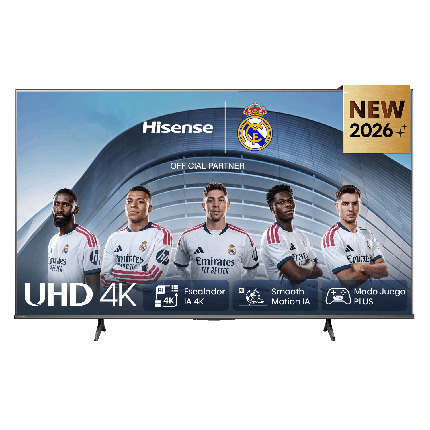 TV LED 43' - Hisense 43A6S, UHD 4K, Escalador 4K IA, Control por voz, Smooth Motion IA, Negro