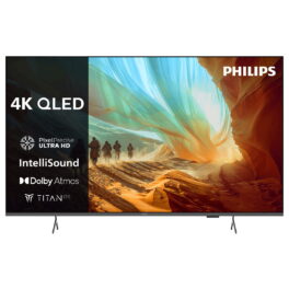 TV QLED 43' - Philips 43PQS7801/12, UHD 4K, Pixel Precise Ultra HD, Smart TV, DVB-T2, HDR10+, Dolby Atmos y DTS:X, Negro