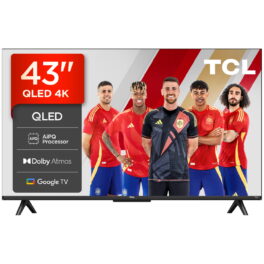 TV QLED 43' - TCL 43T69C, UHD 4K, Procesador AiPQ, Smart TV, DVB-T2, Negro