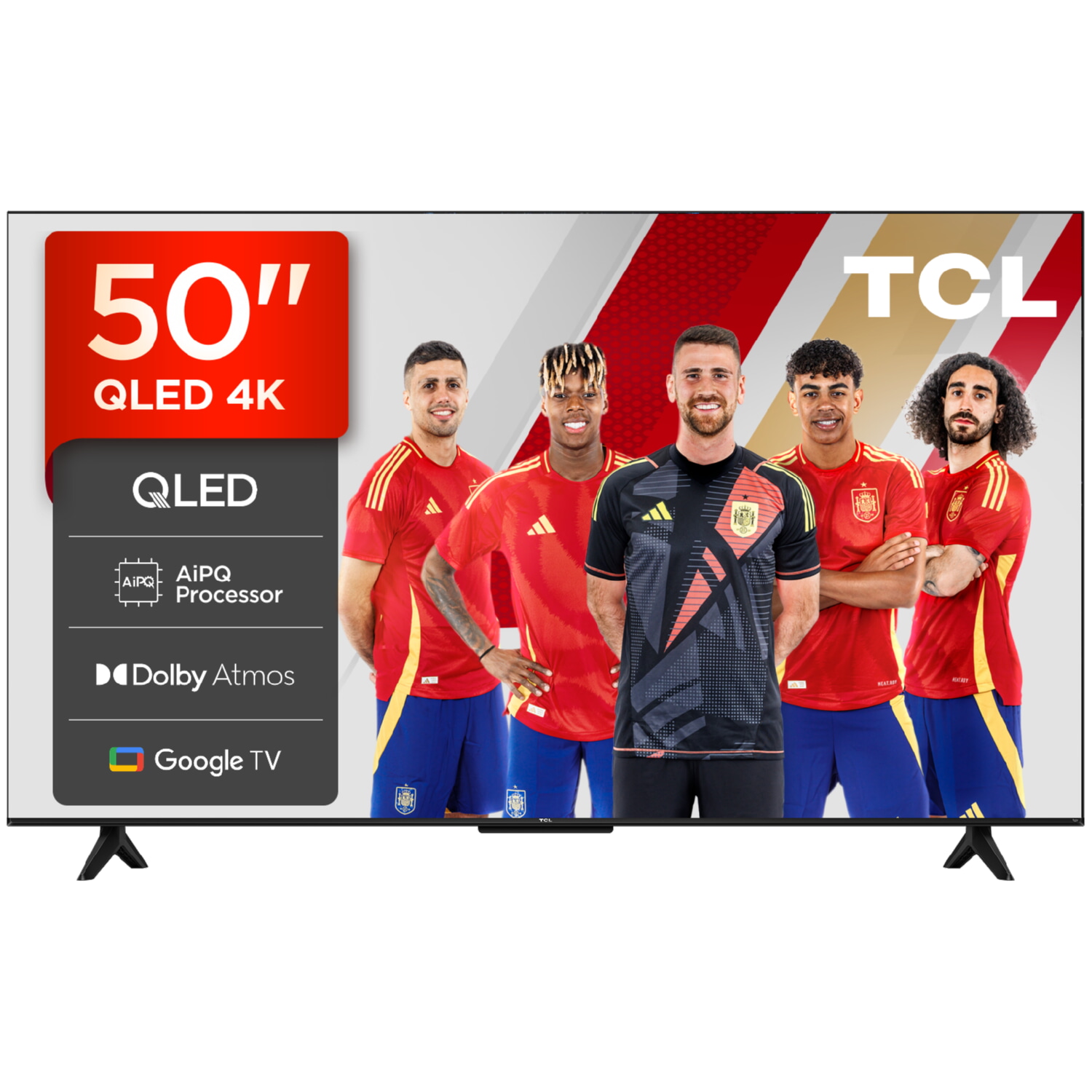TV QLED 50' - TCL 50T69C, UHD 4K, Procesador AiPQ, Smart TV, DVB-T2, Negro
