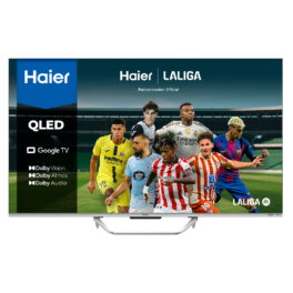 TV QLED 55' - Haier Q8 Series H55Q800UX, Smart TV (Google TV), HDR 4K, Direct LED, Dolby Atmos-Vision, Gaming 120 Hz, Negro