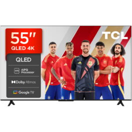 TV QLED 55' - TCL 55T69C, UHD 4K, Procesador AiPQ, Smart TV, DVB-T2, Negro
